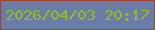 文字の大きさ：1、枠の色：a5402d、背景の色：6a7da9、文字の色：94be1c 無料ブログパーツのブログ時計