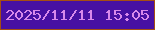 文字の大きさ：1、枠の色：a54e13、背景の色：4710a3、文字の色：d889eb 無料ブログパーツのブログ時計