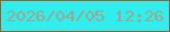 文字の大きさ：1、枠の色：a55a24、背景の色：31eded、文字の色：a0a68e 無料ブログパーツのブログ時計