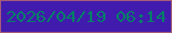 文字の大きさ：1、枠の色：a55c76、背景の色：411bad、文字の色：017f67 無料ブログパーツのブログ時計