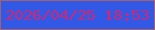 文字の大きさ：2、枠の色：a56069、背景の色：3159e5、文字の色：d02775 無料ブログパーツのブログ時計