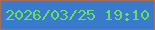 文字の大きさ：1、枠の色：a56e5a、背景の色：3a7acc、文字の色：65e063 無料ブログパーツのブログ時計