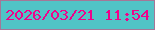 文字の大きさ：2、枠の色：a57797、背景の色：51c4c6、文字の色：f0028a 無料ブログパーツのブログ時計