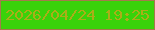 文字の大きさ：1、枠の色：a5794c、背景の色：39d20a、文字の色：aaae18 無料ブログパーツのブログ時計