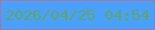 文字の大きさ：1、枠の色：a5799a、背景の色：49a0ff、文字の色：61a75b 無料ブログパーツのブログ時計