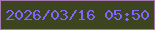 文字の大きさ：5、枠の色：a579ae、背景の色：3d4420、文字の色：8166fc 無料ブログパーツのブログ時計