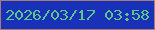文字の大きさ：5、枠の色：a57d77、背景の色：1931b9、文字の色：5dc589 無料ブログパーツのブログ時計