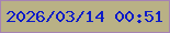 文字の大きさ：3、枠の色：a582b4、背景の色：b9b185、文字の色：0c1bc8 無料ブログパーツのブログ時計