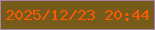 文字の大きさ：1、枠の色：a584a6、背景の色：775b1b、文字の色：f95b05 無料ブログパーツのブログ時計