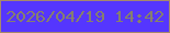 文字の大きさ：3、枠の色：a5886c、背景の色：5536fe、文字の色：867f6e 無料ブログパーツのブログ時計