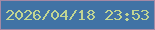 文字の大きさ：1、枠の色：a589a5、背景の色：4173a5、文字の色：c1d593 無料ブログパーツのブログ時計