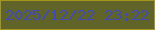 文字の大きさ：1、枠の色：a59518、背景の色：616428、文字の色：404bb4 無料ブログパーツのブログ時計