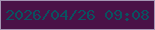 文字の大きさ：5、枠の色：a595b3、背景の色：4a1247、文字の色：0a5260 無料ブログパーツのブログ時計