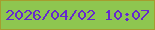 文字の大きさ：3、枠の色：a59d2f、背景の色：8ec650、文字の色：6528ce 無料ブログパーツのブログ時計