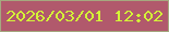 文字の大きさ：4、枠の色：a5a87f、背景の色：b1596c、文字の色：d4f437 無料ブログパーツのブログ時計