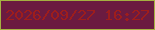 文字の大きさ：4、枠の色：a5b141、背景の色：6b1b40、文字の色：9e1d1c 無料ブログパーツのブログ時計