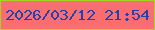 文字の大きさ：2、枠の色：a5d320、背景の色：fc6d72、文字の色：2143b1 無料ブログパーツのブログ時計