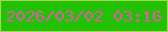 文字の大きさ：3、枠の色：a5d357、背景の色：21c202、文字の色：e658ac 無料ブログパーツのブログ時計