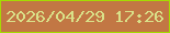文字の大きさ：1、枠の色：a5da02、背景の色：c27744、文字の色：d9e189 無料ブログパーツのブログ時計