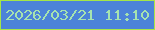 文字の大きさ：1、枠の色：a5e648、背景の色：4c83d9、文字の色：a6e3af 無料ブログパーツのブログ時計