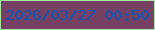文字の大きさ：5、枠の色：a5e8a2、背景の色：764063、文字の色：0c56b8 無料ブログパーツのブログ時計