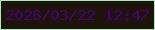 文字の大きさ：5、枠の色：a5edbd、背景の色：1d1309、文字の色：43026e 無料ブログパーツのブログ時計