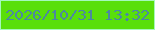 文字の大きさ：2、枠の色：a5f8bc、背景の色：59df0a、文字の色：4c88a1 無料ブログパーツのブログ時計