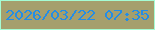 文字の大きさ：2、枠の色：a5fcd4、背景の色：a59f6d、文字の色：238de6 無料ブログパーツのブログ時計