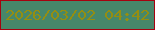 文字の大きさ：4、枠の色：a6020f、背景の色：47876a、文字の色：948e11 無料ブログパーツのブログ時計