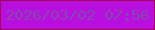 文字の大きさ：5、枠の色：a6024f、背景の色：b90ee0、文字の色：864aad 無料ブログパーツのブログ時計