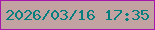 文字の大きさ：5、枠の色：a616ab、背景の色：c2a3a2、文字の色：017f7e 無料ブログパーツのブログ時計