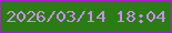 文字の大きさ：3、枠の色：a620cc、背景の色：2b7c12、文字の色：c78df2 無料ブログパーツのブログ時計