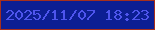文字の大きさ：1、枠の色：a62f1c、背景の色：0c1e93、文字の色：4e55ed 無料ブログパーツのブログ時計