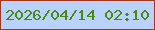 文字の大きさ：4、枠の色：a6371c、背景の色：bad3fe、文字の色：4a8714 無料ブログパーツのブログ時計