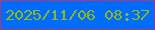 文字の大きさ：4、枠の色：a63a7a、背景の色：006cfb、文字の色：92ba17 無料ブログパーツのブログ時計