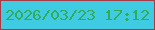 文字の大きさ：1、枠の色：a63b45、背景の色：3fcbe1、文字の色：31ac58 無料ブログパーツのブログ時計