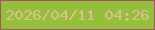文字の大きさ：2、枠の色：a6526c、背景の色：93c038、文字の色：dfbe92 無料ブログパーツのブログ時計