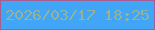 文字の大きさ：5、枠の色：a65f90、背景の色：41a5f8、文字の色：97b295 無料ブログパーツのブログ時計