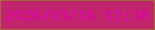 文字の大きさ：5、枠の色：a6673b、背景の色：c1266d、文字の色：de03a8 無料ブログパーツのブログ時計
