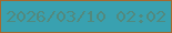文字の大きさ：3、枠の色：a6682d、背景の色：39a1b0、文字の色：52897e 無料ブログパーツのブログ時計