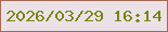 文字の大きさ：5、枠の色：a66852、背景の色：ede1e8、文字の色：778510 無料ブログパーツのブログ時計