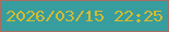 文字の大きさ：1、枠の色：a66d63、背景の色：389d9e、文字の色：d5bb32 無料ブログパーツのブログ時計