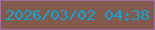 文字の大きさ：1、枠の色：a66ea1、背景の色：845a4c、文字の色：07a7db 無料ブログパーツのブログ時計