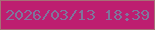 文字の大きさ：3、枠の色：a67076、背景の色：bd1e70、文字の色：7f759c 無料ブログパーツのブログ時計