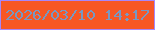 文字の大きさ：3、枠の色：a687fb、背景の色：f75725、文字の色：7898c3 無料ブログパーツのブログ時計