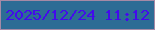文字の大きさ：1、枠の色：a68aa6、背景の色：2d6c95、文字の色：430bec 無料ブログパーツのブログ時計