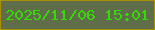 文字の大きさ：3、枠の色：a68f00、背景の色：5f6d4a、文字の色：36da05 無料ブログパーツのブログ時計