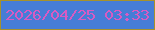 文字の大きさ：3、枠の色：a6922a、背景の色：467dd6、文字の色：d75bc2 無料ブログパーツのブログ時計