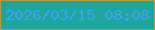 文字の大きさ：4、枠の色：a6a148、背景の色：1ea69e、文字の色：3fa3f2 無料ブログパーツのブログ時計
