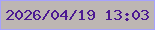 文字の大きさ：1、枠の色：a6a2fd、背景の色：bdb6b3、文字の色：4c1992 無料ブログパーツのブログ時計